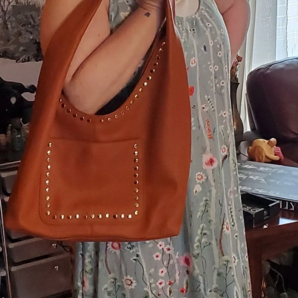 Laggo Mara studded hobo bag